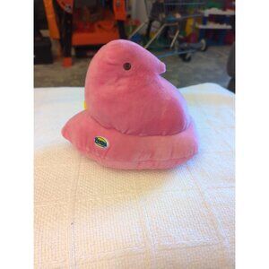 Just Born Peeps Marshmallow Pink Furry chick Easter Plush Stuffed Animal